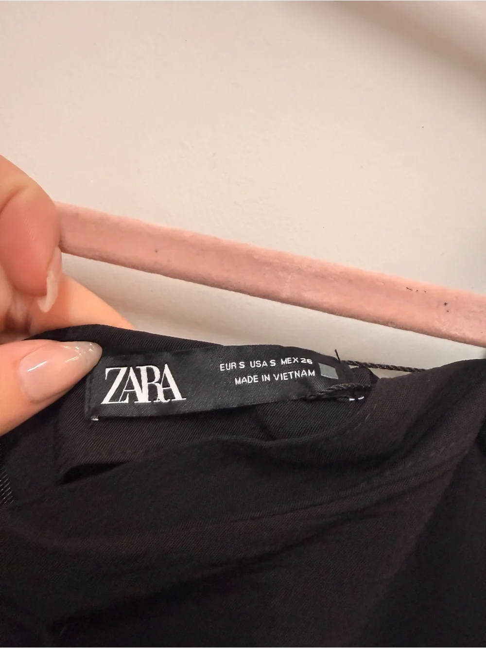 Zara Black Midi Skirt with Gold Button Detail